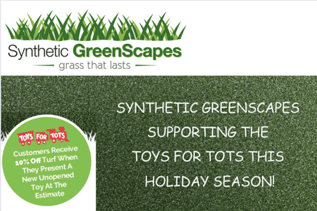 Toys for Tots and Synthetic Greenscape